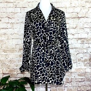 TALIE ANIMAL PRINT TRENCH